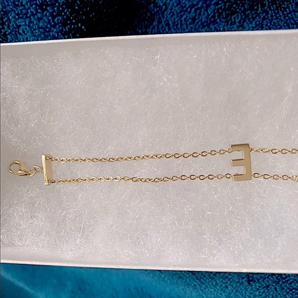 Yellow Gold LOVE Ankle Bracelet - Picture 6 of 10